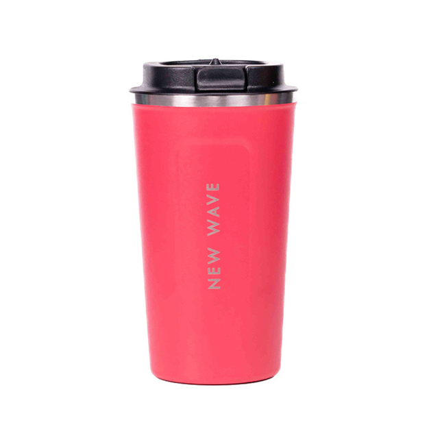 Vista lateral del vaso New Wave 16oz mostrando diseño de doble pared