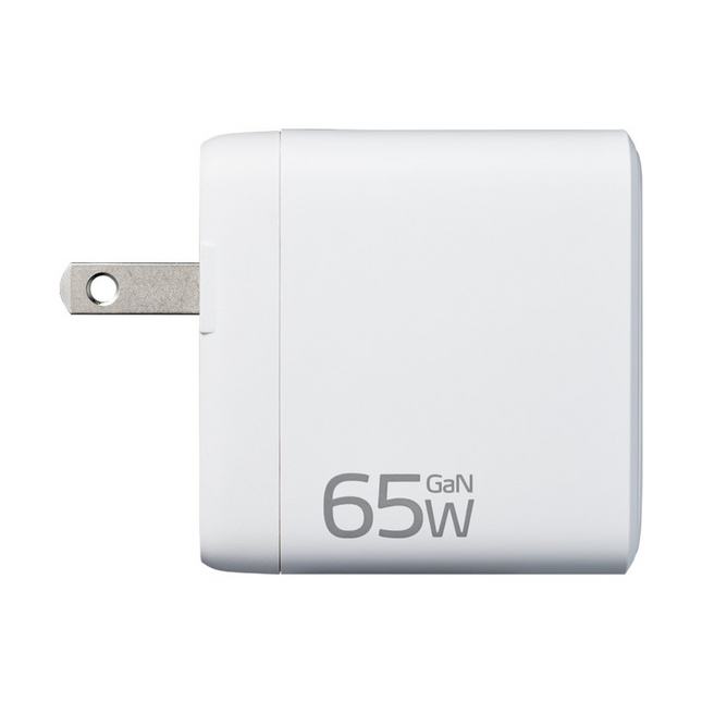 Cargador de Pared ADATA GaN 65W | 2x USB-C PD 3.0 | 1x USB-A QC 3.0 | Blanco | CHARGERU-0653-QCPDWH