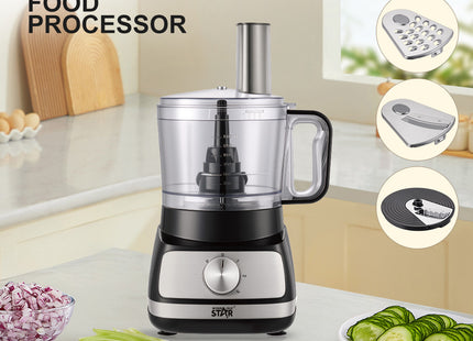 Winning Star Procesador de Alimentos 7 en 1 de 1.5L 400W, ST-2372