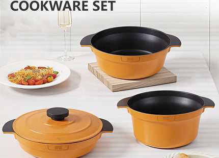 Set de Ollas Winning Star ST-5216, Aluminio, 4 Piezas