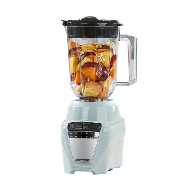 Licuadora Black+Decker BL0877‑1GDLA Ice Crush | 700 W | 8 Velocidades + Pulso | Jarra Plástico 1.65 L | Acero Inoxidable | Verde Menta