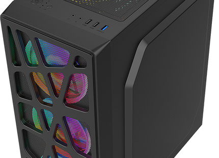 Case Gamer Formula V Line Mana Black AR 4711401662815 | ATX Micro-ATX Mini-ITX | RGB | 4 Ventiladores ARGB 120mm