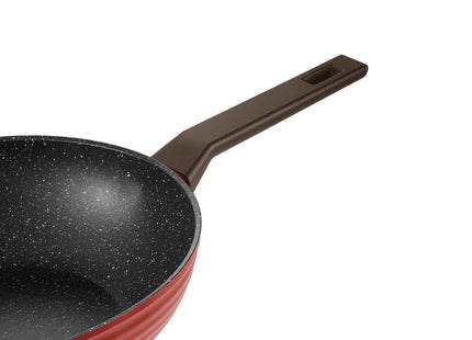 Sartén Wok Antiadherente Winning Star ST-5228, Aluminio 28 cm