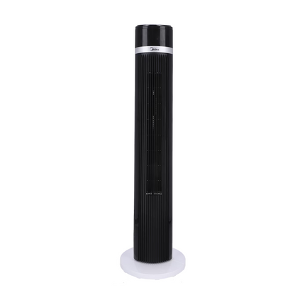 Ventilador de Torre Midea Cool Elegance 48″ MTF18TR‑CA | Blanco y Negro | 3 Velocidades | Oscilación 60° | Control Remoto