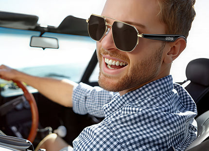 Winning Star Gafas Inteligentes Bluetooth Negro, ST-W100-C