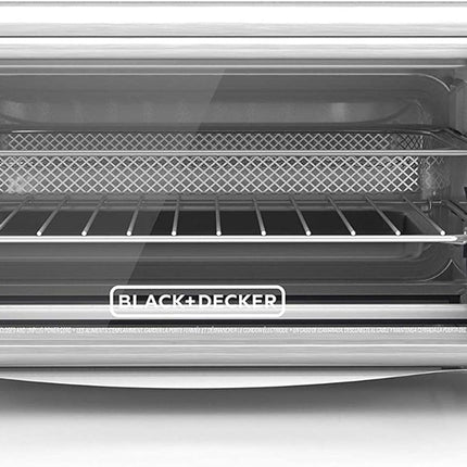 Horno con Freidora de Aire Black+Decker TO3265XSS‑LA | 30 L (8 rebanadas) | 1500 W | 5 Funciones | Panel con perillas