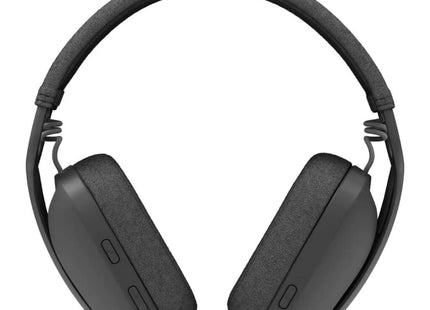 Headset Logitech Zone Vibe 100 vista posterior mostrando diadema ajustable