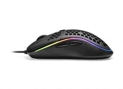 Mouse Gaming Sharkoon Light² S vista lateral derecha con 8 botones programables visibles
