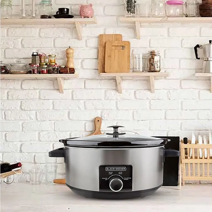 Olla de Cocción Lenta Black+Decker SC2007S | 6.7 L | 320 W