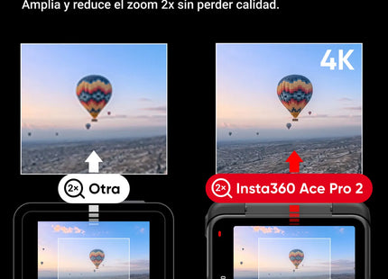Insta360 Cámara de Acción Hasta 8K con 2 Baterías, Ace Pro 2