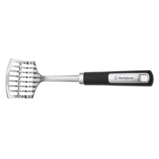 Westinghouse WCKT0081008 Triturador de Papa de Acero Inoxidable de 27 cm con Mango Negro