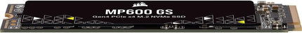SSD Interno Corsair MP600 GS | 500GB | M.2 PCIe 4.0 x4 | 3D NAND | Velocidad de Lectura hasta 4950MB/s | Negro