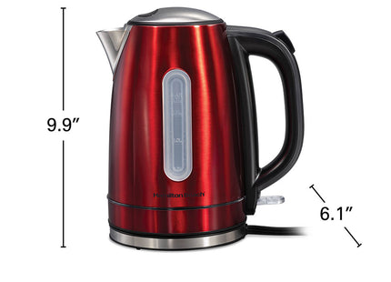 Hamilton Beach tetera eléctrica LED roja 41060, vista superior