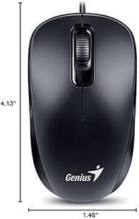 Mouse Genius DX-110 vista superior mostrando botones y scroll