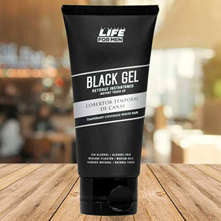 Gel Cobertura Canas Temporal Placent Life | 80ml | Color instantáneo para disimular raíces y canas al instante