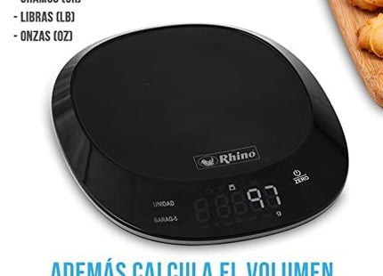Rhino BARAG-5 Báscula de Cocina Contra Agua 5 kg 1 g