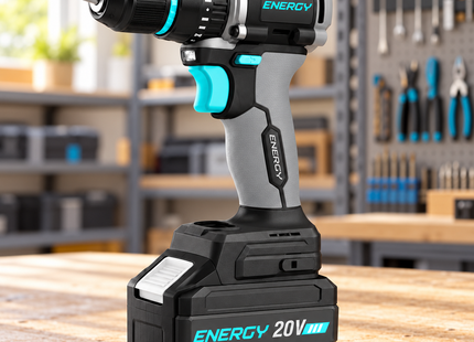 Energy Taladro percutor inalámbrico 20V 55 Nm, DDIB13/1/20 C1