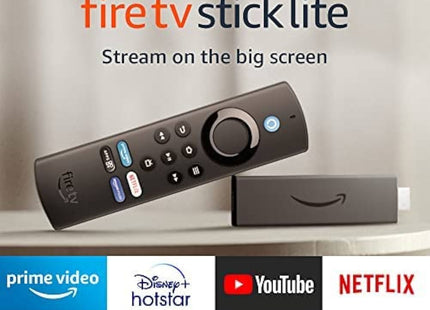 Fire TV Stick Lite Amazon | Streaming HD | Control por Voz Alexa | Wi-Fi | Negro