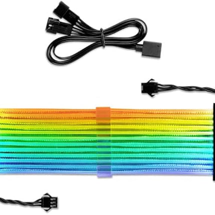 Cable de Extensión Sharkoon Shark XTend 24 | 24 pines | Fuente ATX | Gestión de cables | Negro