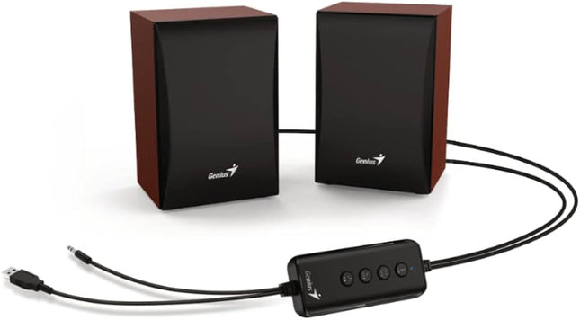 Parlante Genius SP-HF380 | Bluetooth | Sonido Estéreo | 40W | Entrada Auxiliar | Color Negro