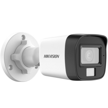 Cámara de Seguridad Analógica Hikvision DS-2CE16H0T-ITPFS | 5MP | Bullet | IP67 | Micrófono Integrado | 2.8mm