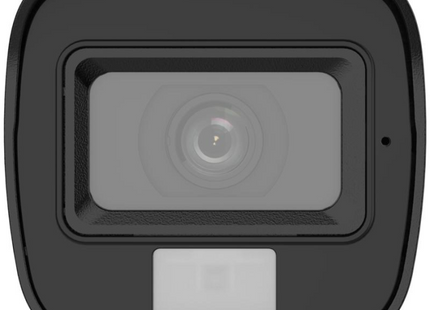 Cámara IP Hikvision DS-2CD1067G2H-LIU vista trasera con conectores de red y alimentación