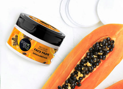 Organic Shop Pads micelares hidratantes papaya 20 piezaa
