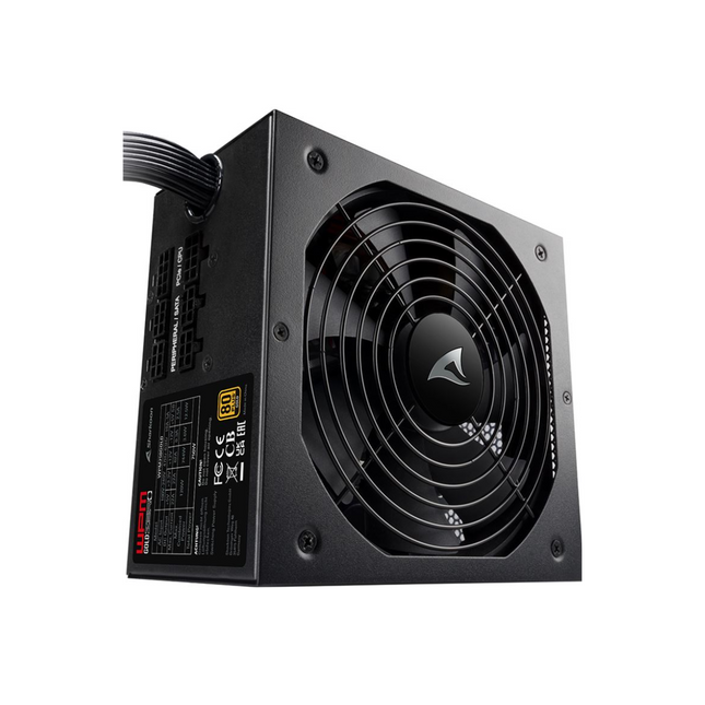 Fuente de Poder Sharkoon Shark WPM Gold Zero 750W | 80 Plus Gold | 750W | Semimodular | Negro