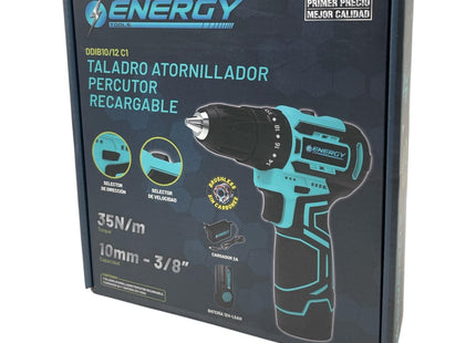 Energy DDIB10/12 C1 Taladro Percutor Atornillador Recargable 12 V 10 mm / 3/8"