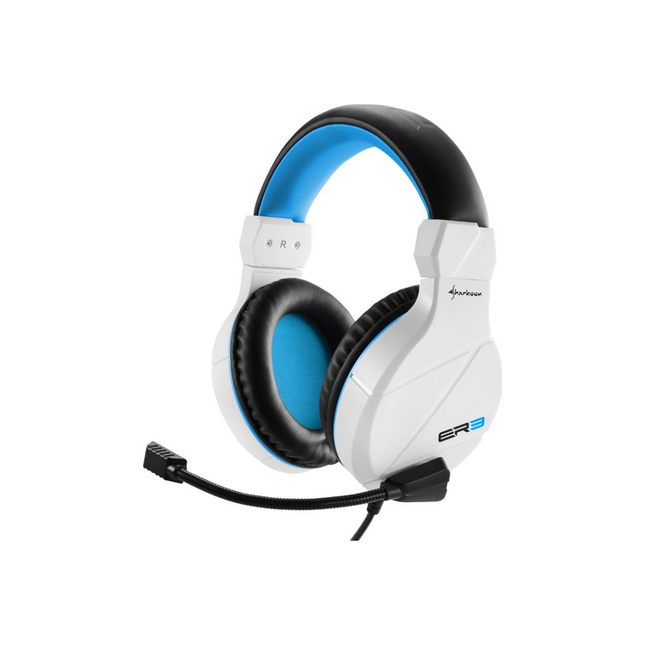 Headset Sharkoon Rush ER3 White | Alámbrico | Sonido Estéreo | Blanco