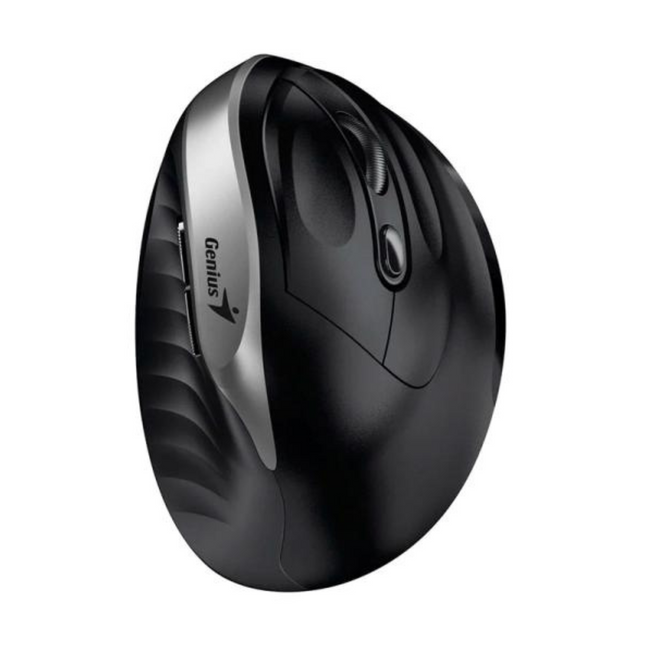 Mouse Genius RS2 Ergo 8250S | Inalámbrico | Receptor USB | 1600 DPI | Diseño Ergonómico | Negro