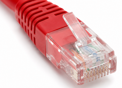 Panduit TX6A-28™ UTP28X1RD Patch Cord Cat 6A UTP de 1 Pie, 28 AWG, RJ45, Rojo