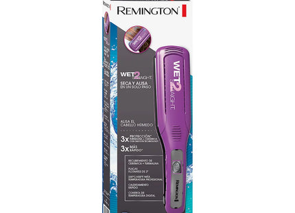 Alisador Remington S8001P (110) F | Placas Cerámica y Turmalina | Uso en Cabello Húmedo y Seco | 230°C | Calentamiento Rápido