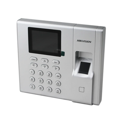 Control de Acceso Hikvision DS-K1T8003EF | Terminal de Acceso por Huella Digital con Pantalla LCD de 2.4 Pulgadas | EM Incorporado