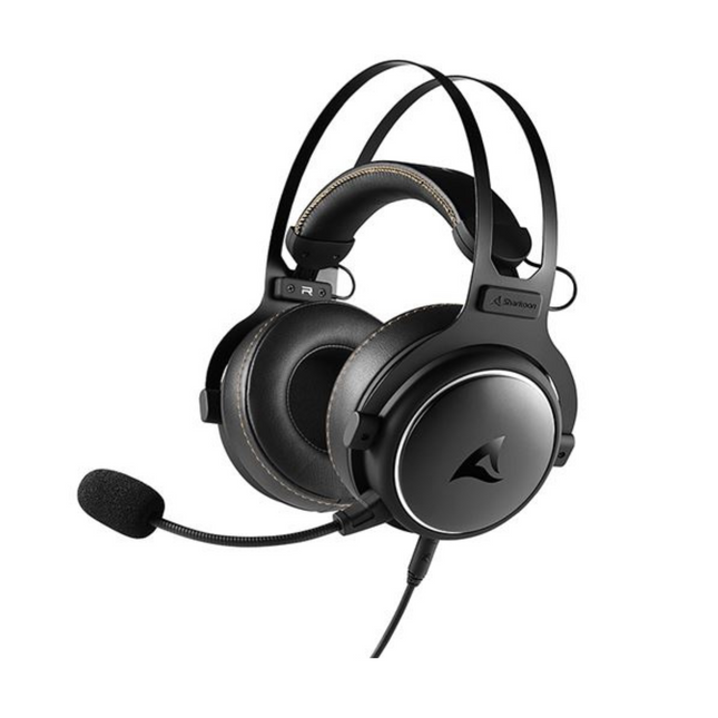 Headset Sharkoon Skiller SGH50 | 3.5 mm | Sonido Hi-Res | Micrófono desmontable | Almohadillas intercambiables