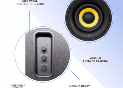 Parlante Thonet & Vander Kumpel 50W | 50 W | Bluetooth 5.0 | Aux 3.5 mm | RCA