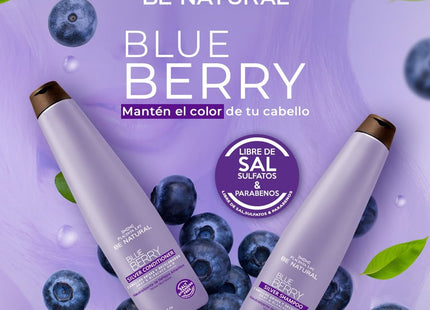 Acondicionador Matizante Placent Life Blue Berry Silver | 100ml | Neutraliza tonos amarillos | ideal para cabello rubio | con canas o decolorado