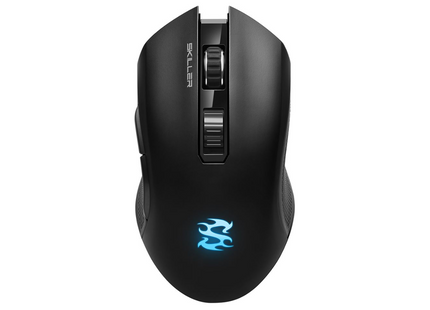 Mouse gaming Sharkoon Skiller SGM3 con iluminación RGB vista frontal