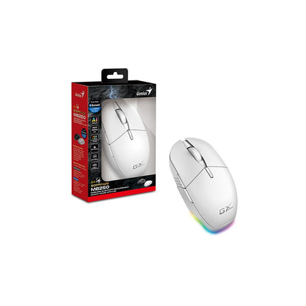 Mouse Gaming RGB Genius Scorpion M8250 | Inalámbrico Bluetooth + Receptor | 12000 DPI | 7 Botones | Retroiluminación RGB