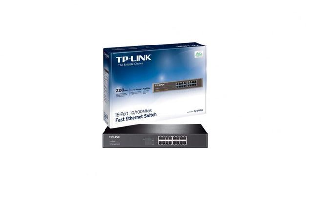 SWITCH TP LINK 16 PUERTOS 10/100M 13" TL-SF1016