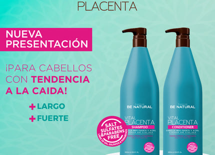 Acondicionador Vital Placenta 1000ml Placent Life | Para fortalecer y reparar el cabello dañado
