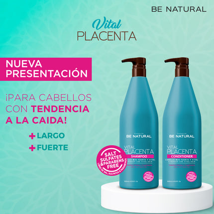 Acondicionador Vital Placenta 1000ml Placent Life | Para fortalecer y reparar el cabello dañado