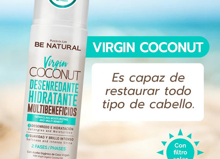 Desenredante Hidratante Coconut 200 ml | Placenta Life | Nutre, desenreda y aporta brillo con aceite de coco virgen