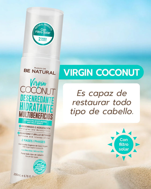 Placentalife Desenredante hidratante 200 ml Virgin Coconut