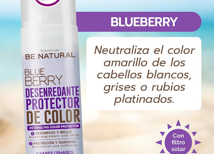 Desenredante Blue Berry Placent Life | 50ml | Protección de color para cabello teñido
