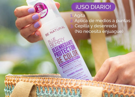 Desenredante Blue Berry Placent Life | 50ml | Protección de color para cabello teñido