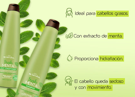 Acondicionador Refrescante Menta Light 350ml Placent Life | Para una sensación de frescura y limpieza prolongada