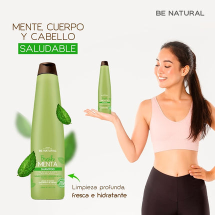 Shampoo Fresh Menta Placent Life | 100ml | Refrescante y revitalizante | Ideal para cuero cabelludo cansado o con sensación de fatiga