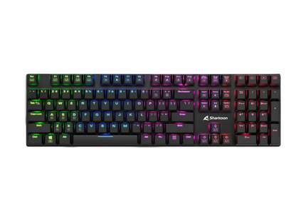 Teclado Gaming RGB Sharkoon PureWriter | Mecánico | Layout Inglés | Alámbrico | USB