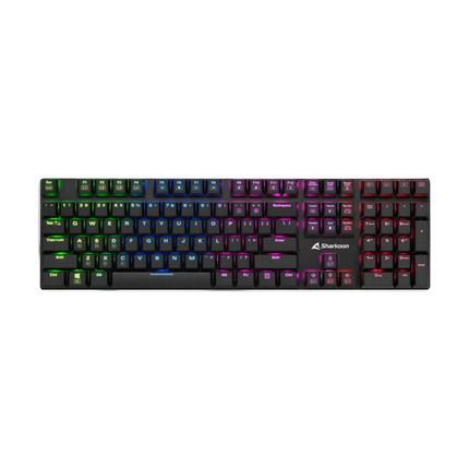 Teclado Gaming RGB Sharkoon PureWriter | Mecánico | Layout Inglés | Alámbrico | USB